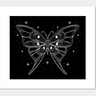 Starry Butterfly Posters and Art